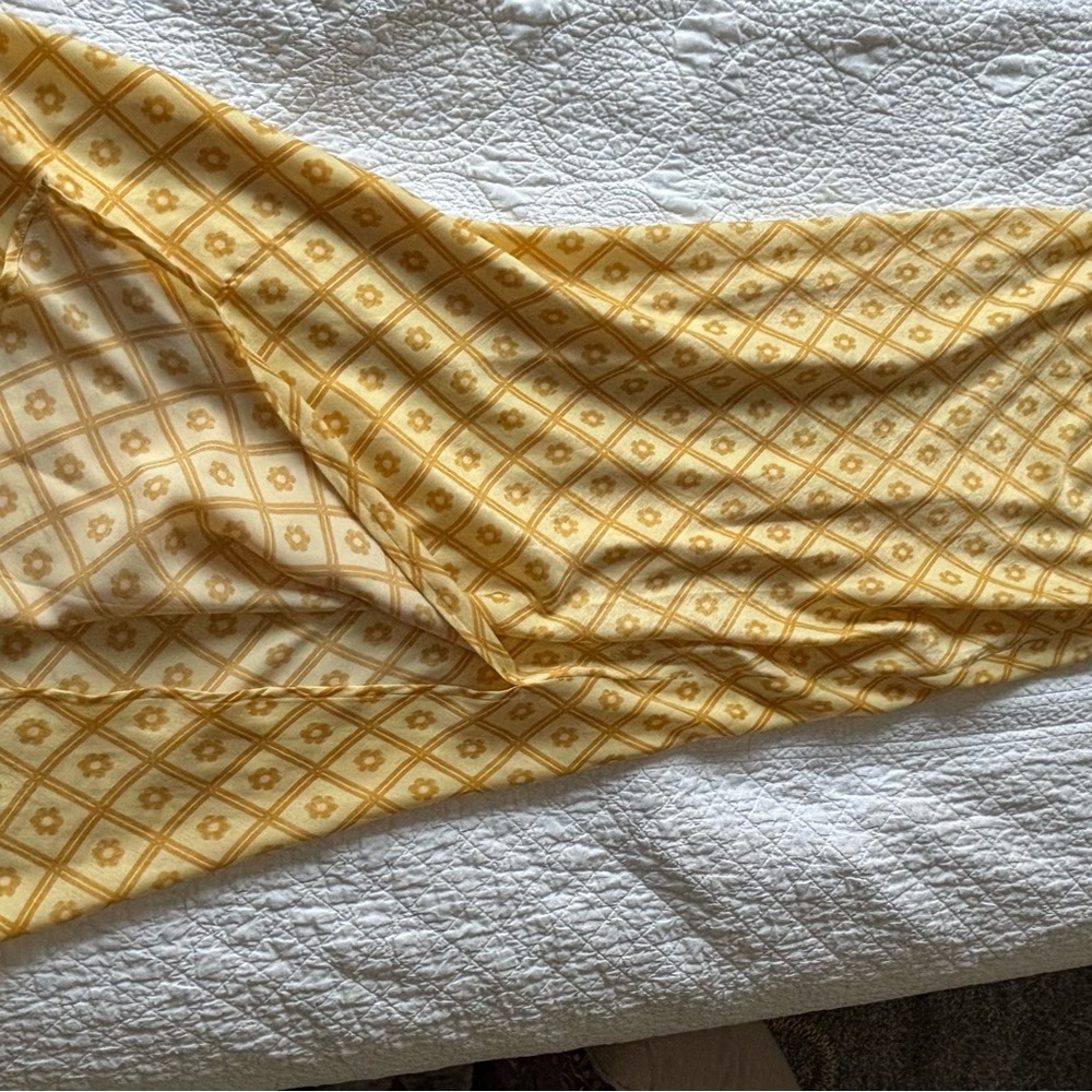 Yellow Geometric Patterned skirt
